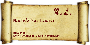 Machács Laura névjegykártya